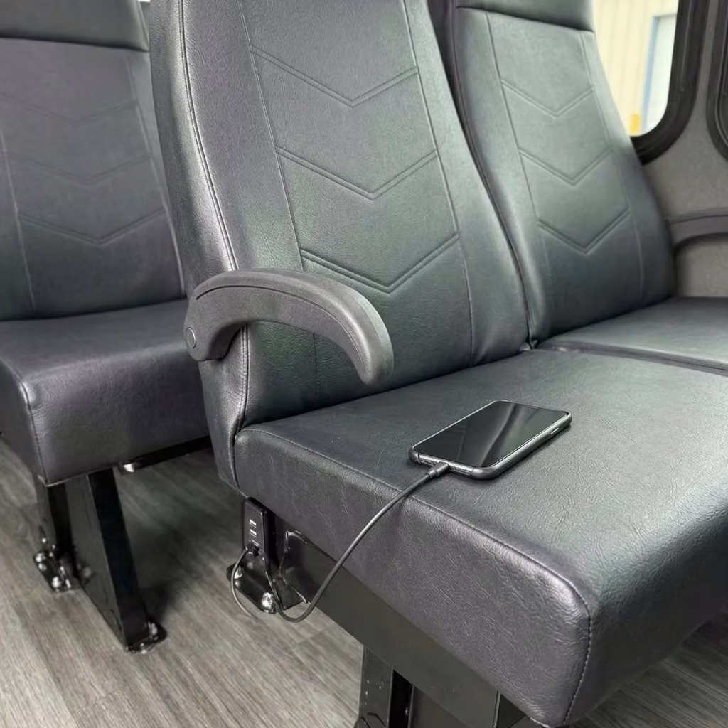 dana point 15 passenger minibus usb charging