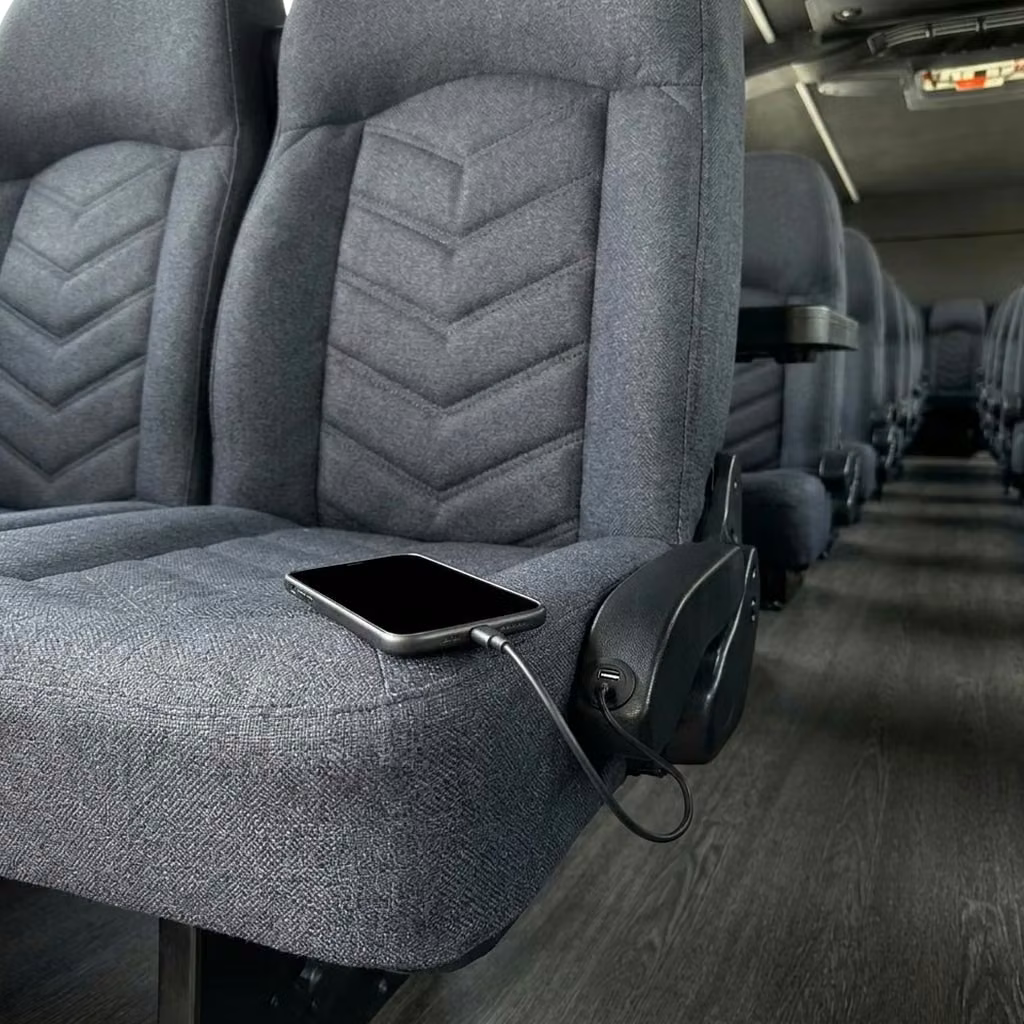dana point 25 passenger minibus usb charging