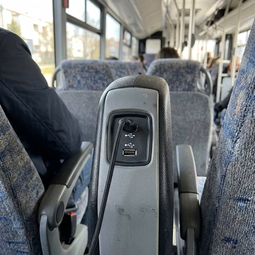 dana point 28 passenger minibus usb charging