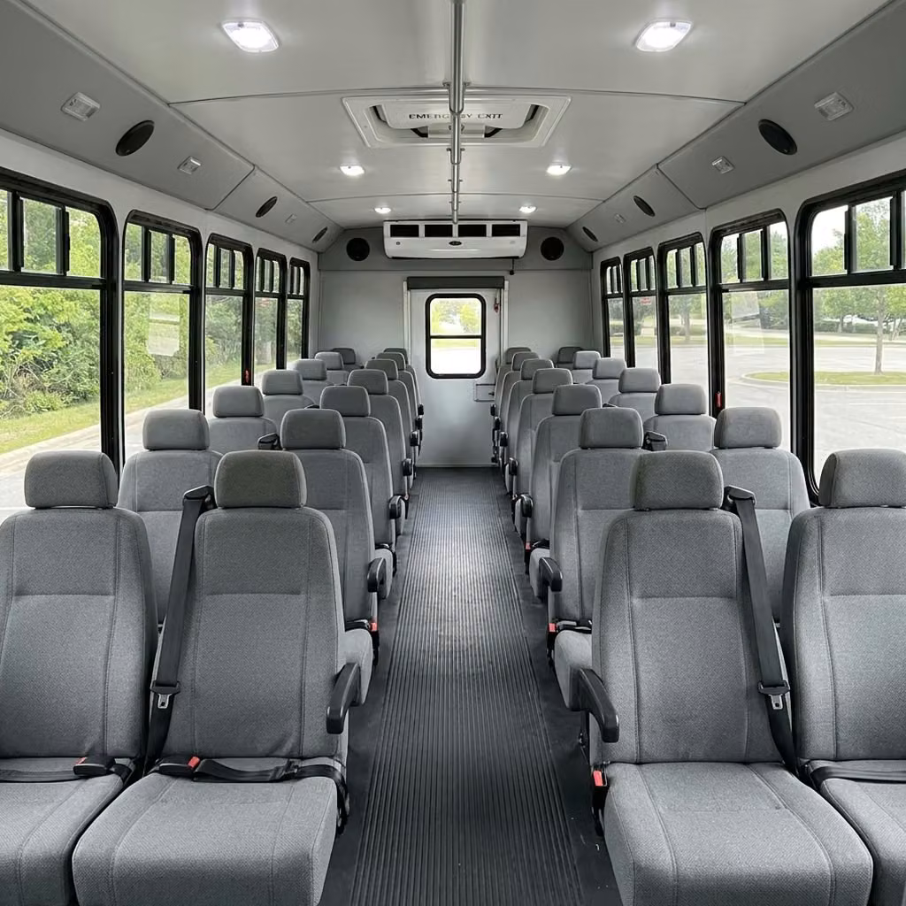 dana point 35 passenger minibus seating