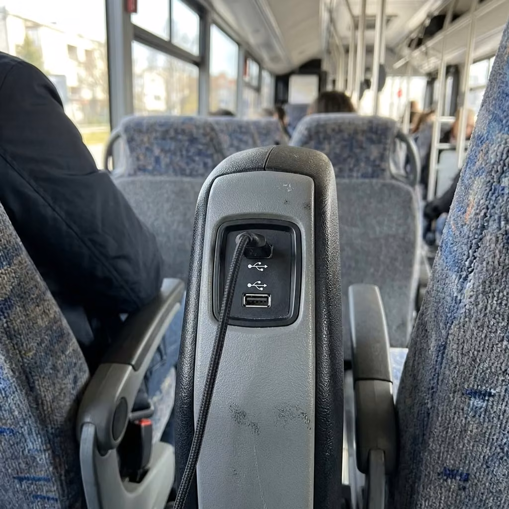 dana point 35 passenger minibus usb charging
