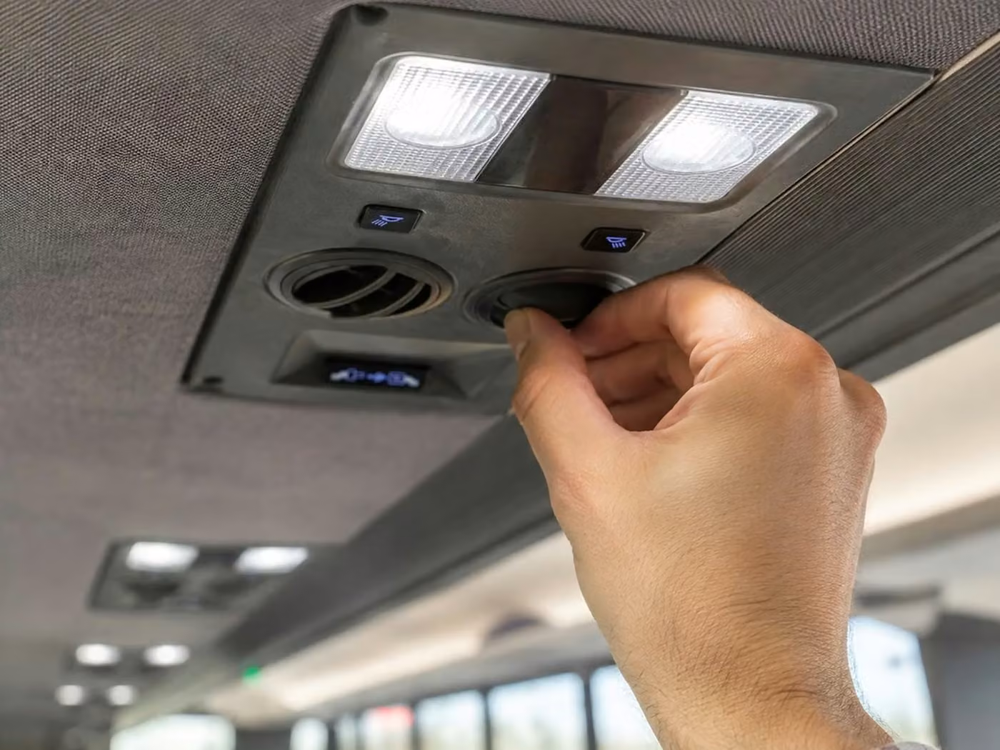 dana point 56 passenger charter bus air conditioning