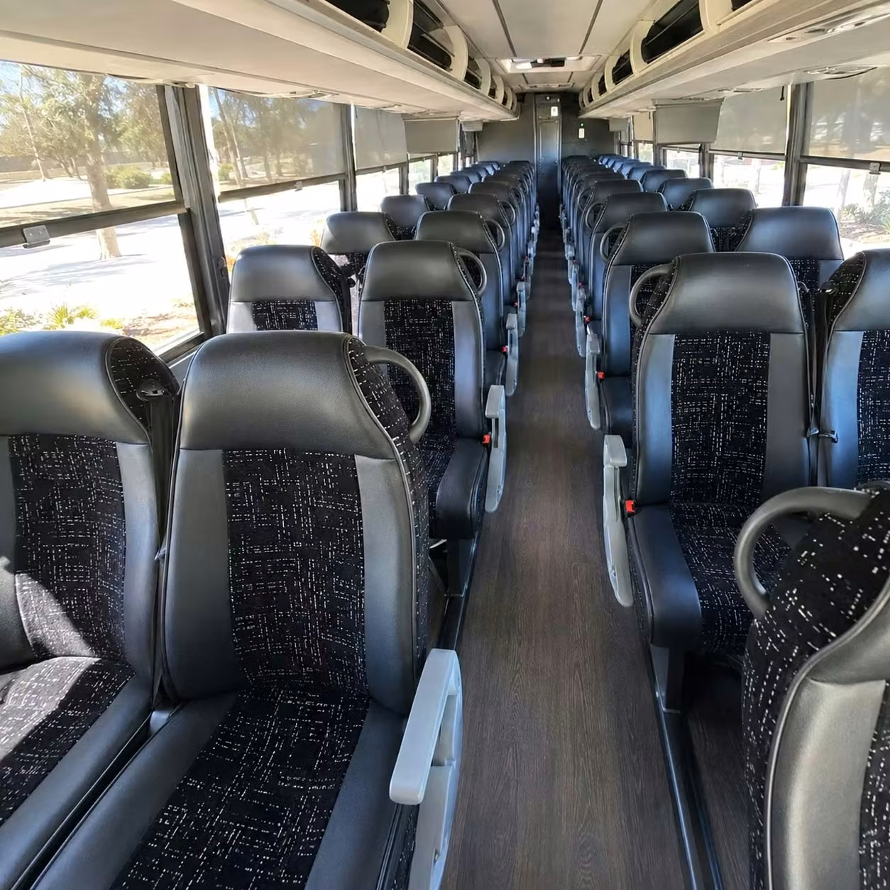 dana point charter bus interior 2