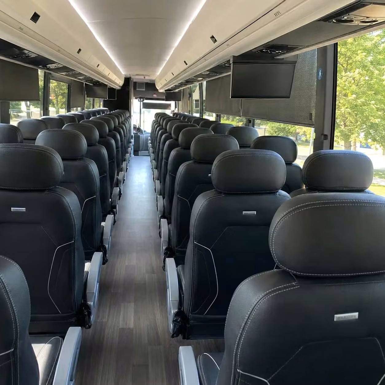 dana point charter bus interior 3