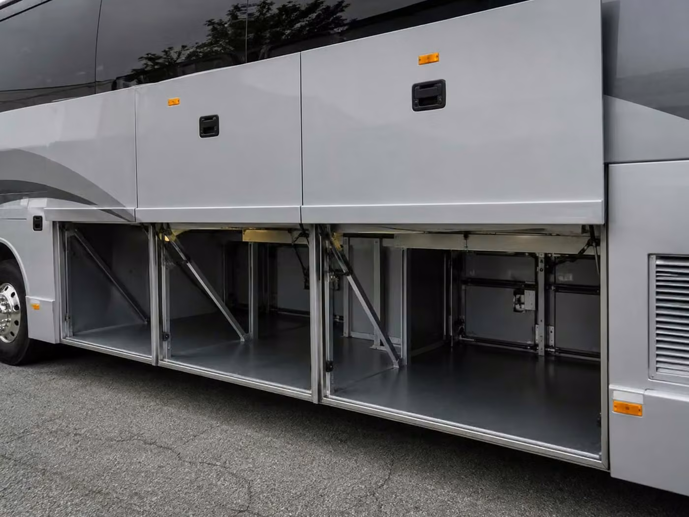 dana point charter bus under bus storage