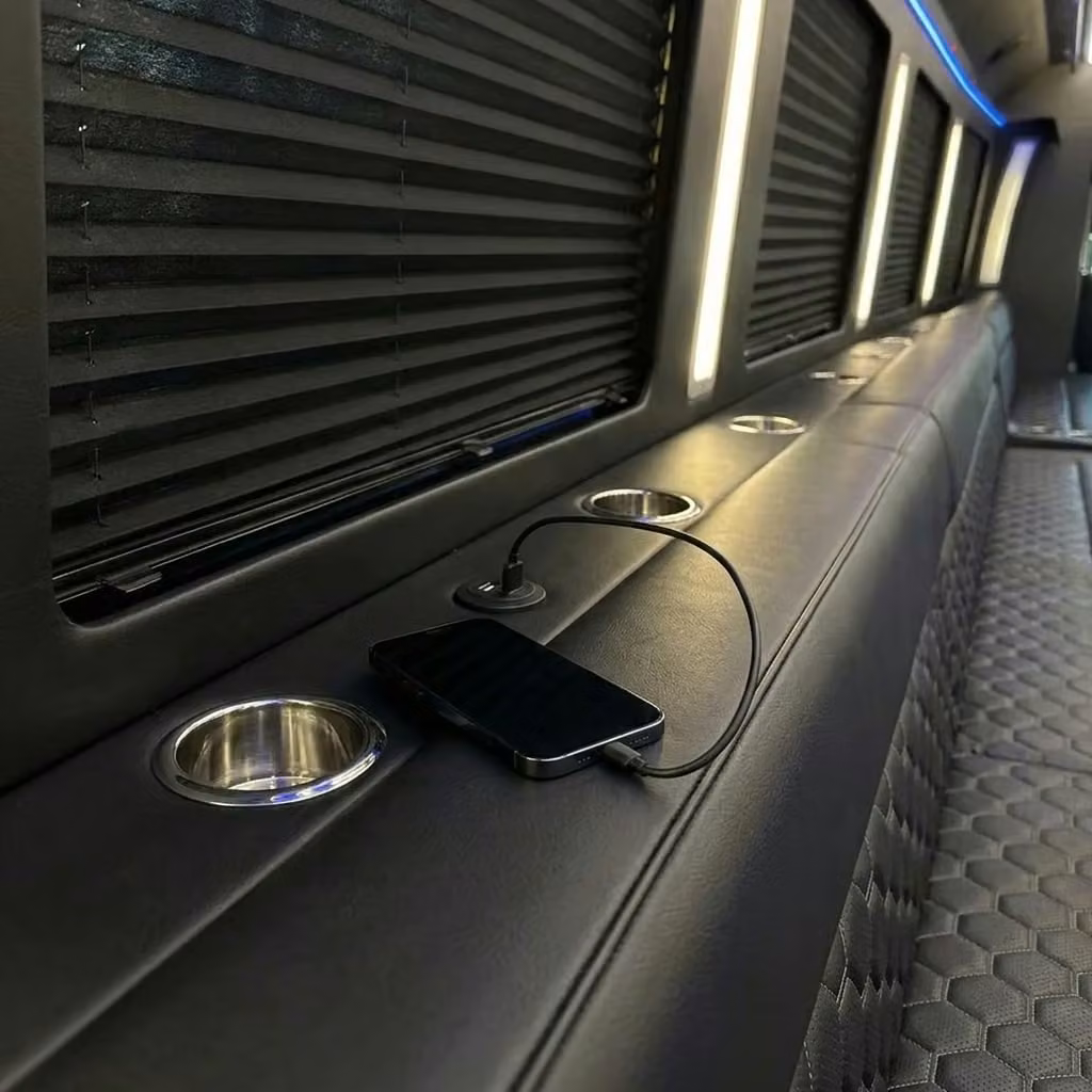 dana point party bus usb charging