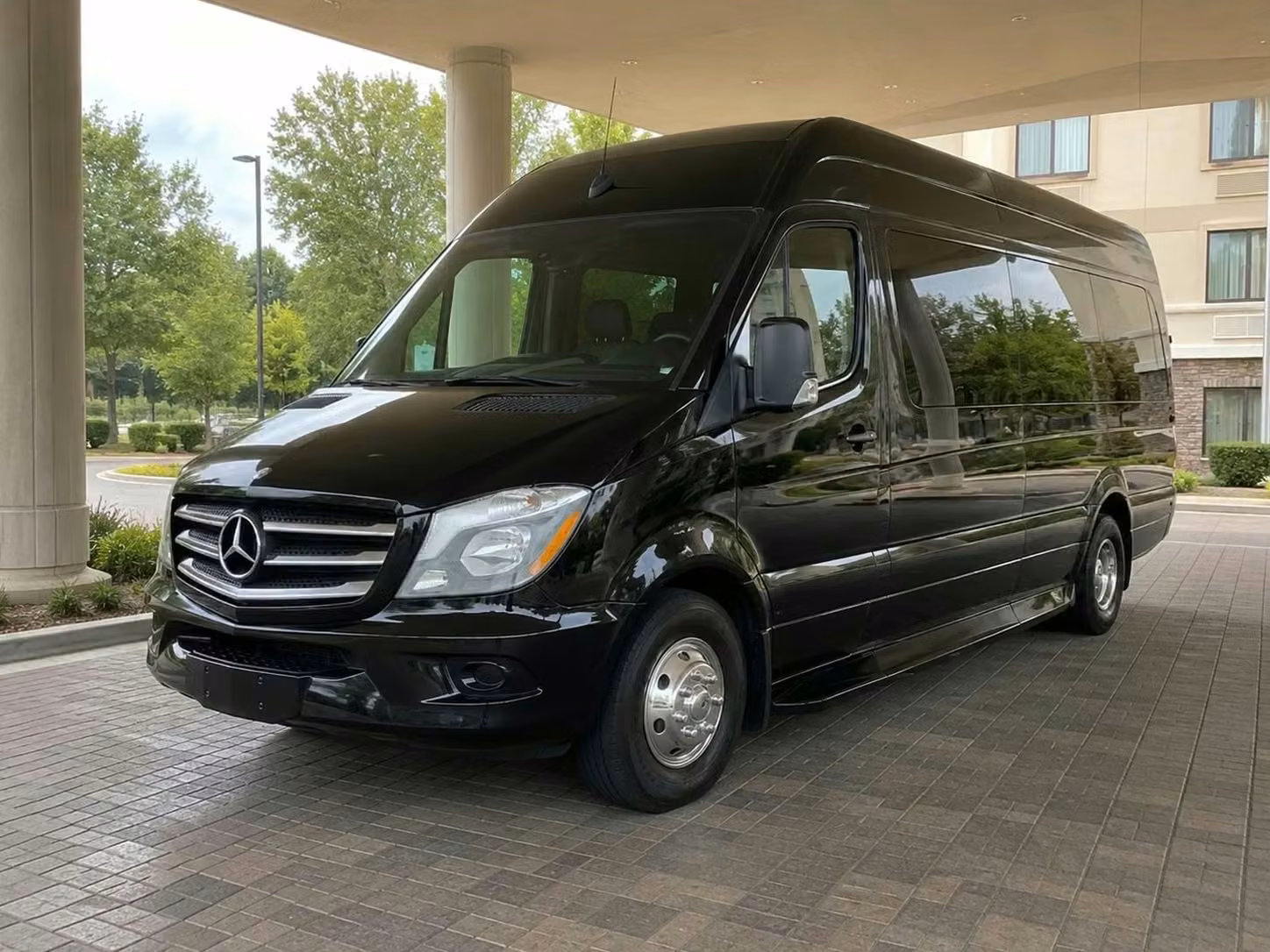 dana point sprinter van rental with driver tinted windows